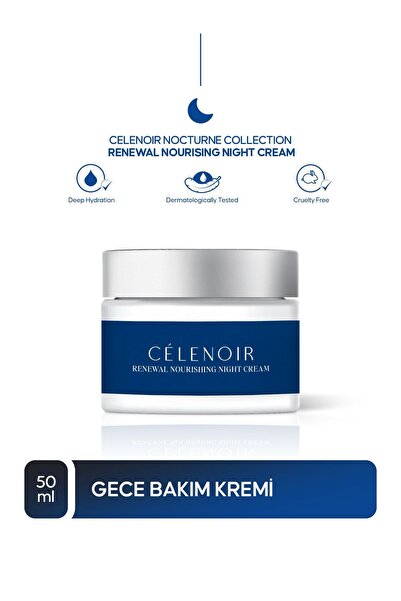 Celenoir كريم الليل المغذي من نوكتورن - ترطيب مكثف وإصلاح يحتوي على الكولاجين...