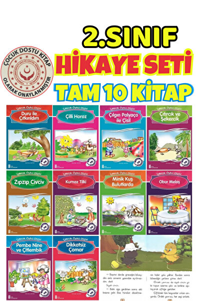 Ata Yayıncılık 2.sınıf Öğrencilerinin Zevkle Okuyacağı 10'lu Hikaye Kitabı Seti