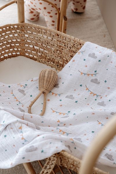 Messido 100X110 cm 100% Cotton Muslin Blanket - Soft and Breathable Baby Blanket