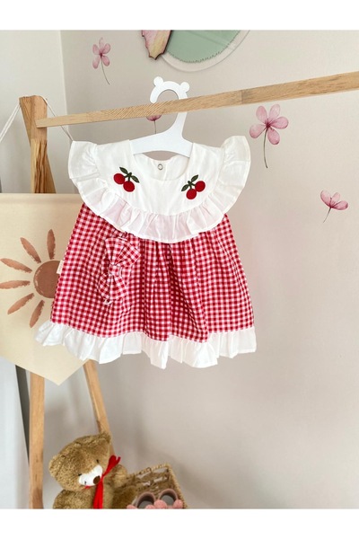 Lovelybird Pötikare kız bebek elbise