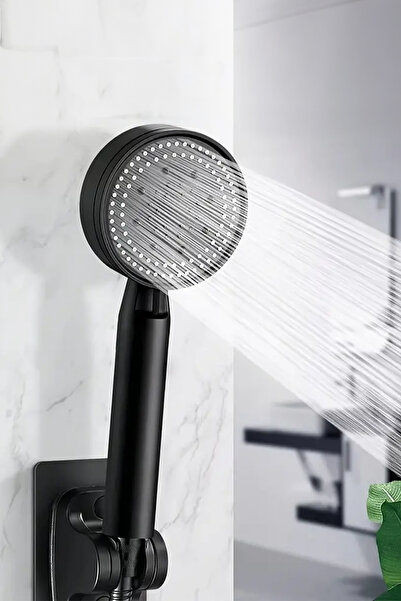 Onetick YÜKSEK BASINÇLI 5 FONKSİYONLU AYARLANABİLİR SİYAH DUŞ BAŞLIĞI