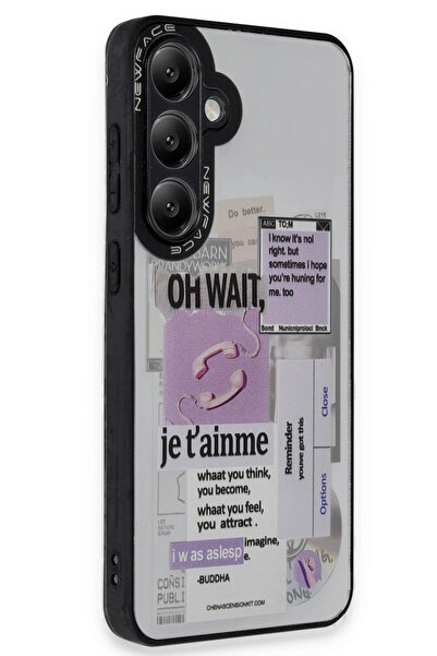 NewFace حافظة سامسونج جالاكسي A05S مزخرفة بمرآة - مرآة - 4 SVLRS