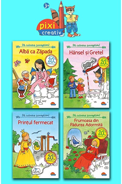 Editura Galaxia Copiilor Pachet Pixi Creativ 2 cu autocolante