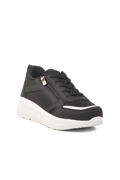 WALKWAY Black-White Children's Sports Shoes 2420