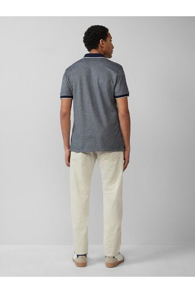 s.Oliver Tricou polo bărbătesc bicolor cu buzunar la piept, croială regulată, bleumarin, 3xl
