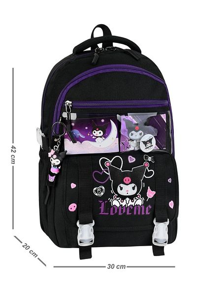 ms mixxstore Set de rucsac pentru fete cu accesorii în stil coreean și suport pentru creion