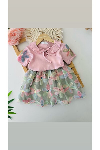 ZEYBERYAKİDS بدلة زنبق وردي (توب توب)