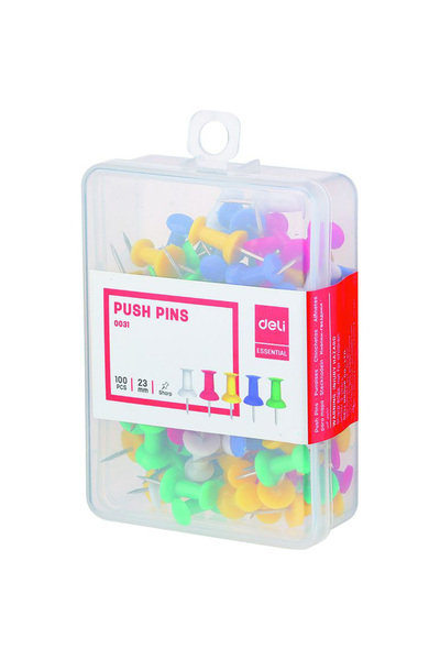 Deli Щифтове за коркова дъска 100 бр./комплект Deli