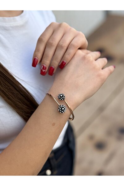 Utku Kuyumculuk İkili Çiçek Gül Model Elmas Bilezik