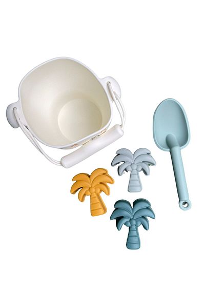 Swim Essentials Jungle Silicone Toy Set - Bucket, Shovel and 3 Mold