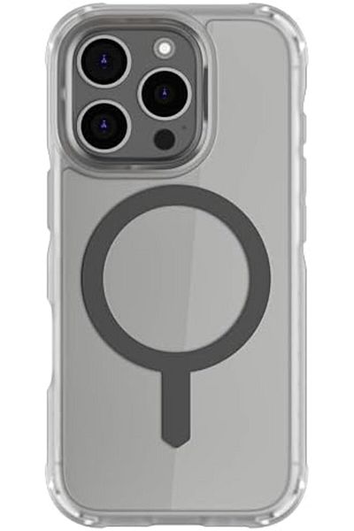 Ghostek جراب شفاف لهاتف iPhone 16 Pro - متوافق مع ملحقات MagSafe، سيليكون مقاوم للصدمات،