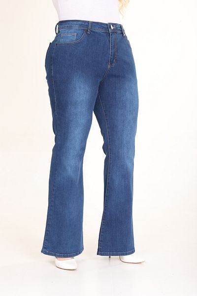 Era Lisa Flared Leg Lycra Plus Size Jeans Trousers