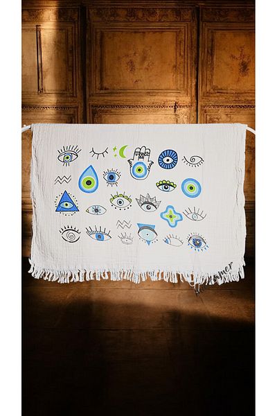 miatamer Πετσέτα παραλίας Muslin Peshtemal 100% βαμβακερή μαλακή, φυσική, μεγάλο μέγεθος (180*100 CM)