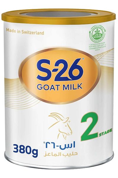 S-26 Nestlé S26 Goat Milk 2, Stage 2, FROM 6 12 MONTHS FOLLOW ON FORMULA BASED ON GOAT's MILK, 380g