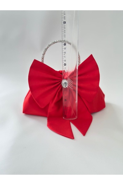 posst bag Fiyonklu Gümüş Kulplu Portföy Abiye El Çantası