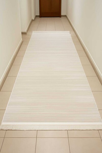 KARAR HALI MODERN TARZDA BEJ-GRİ RENKLİ AKRİLİK YÜNLÜ HALI