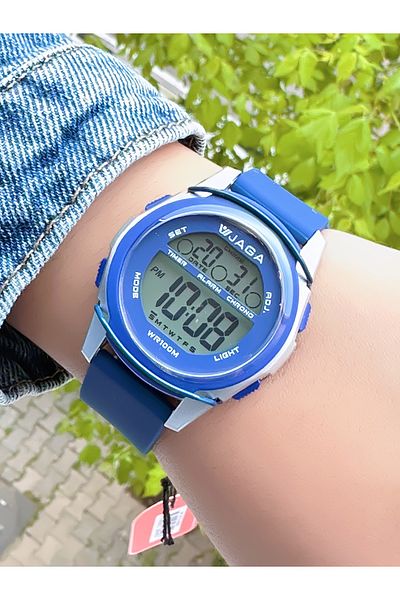 Ferrucci Jaga Digital Dark Blue Silicone Cord Men's Wristwatch