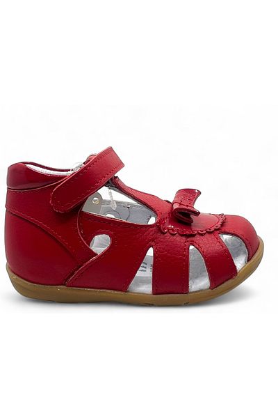 Perlina Leather Orthopedic Sole Baby Girl First Step Shoes