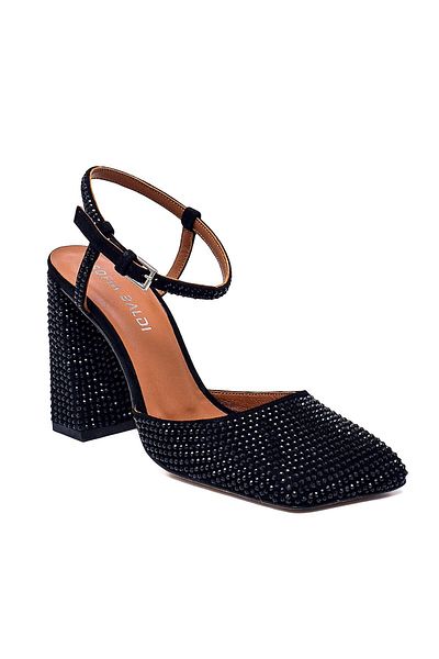 Sofia Baldi Ronato Black Suede Women's Thick Heel