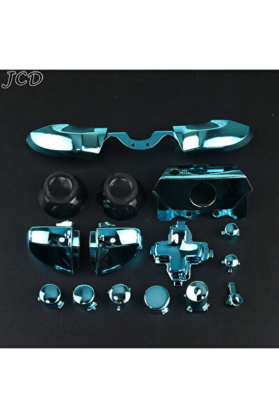 Choice مجموعة كاملة من أزرار التحكم JCD باللون الأزرق الكرومي لجهاز تحكم Xbox...