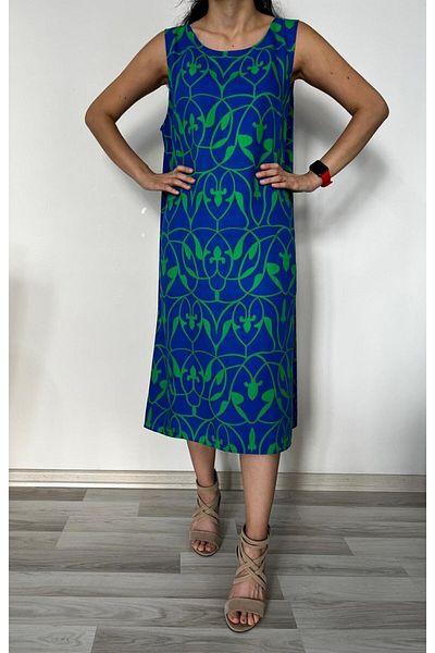 520CK Summer Long Women's Dress - Strappy Design