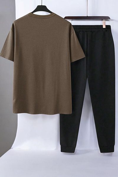 uyguntarz 2-teiliges Trainingsanzug-Set mit Gänseblümchen-Schmetterlings-Aufdruck