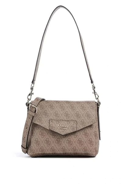 Guess Eco Brenton Flap Shoulder Bag Women Brown Crossbody Bag Hwebg839019-Ltl