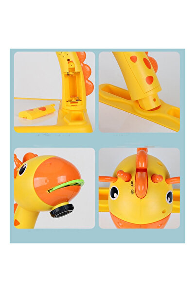 KIKIBEBE آلة رسم إسقاطية مع موسيقى - أصفر