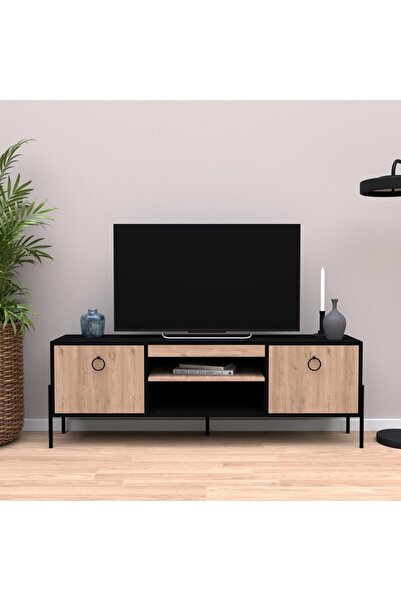 Bimossa D1550 Juno Tv Ünitesi 160cm. Siyah-sepet