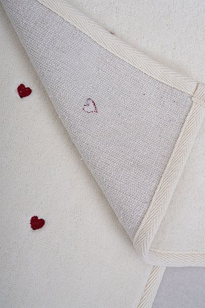 Nazik Home Σετ 2 χαλάκια δαπέδου Amore Heart Embroidered (60 x 100 cm)