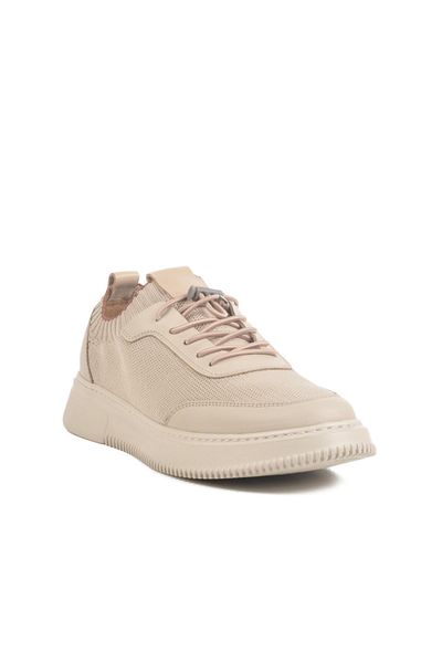 WALKWAY Lo02255-F412 m Beige Knitwear Men's Casual Shoes