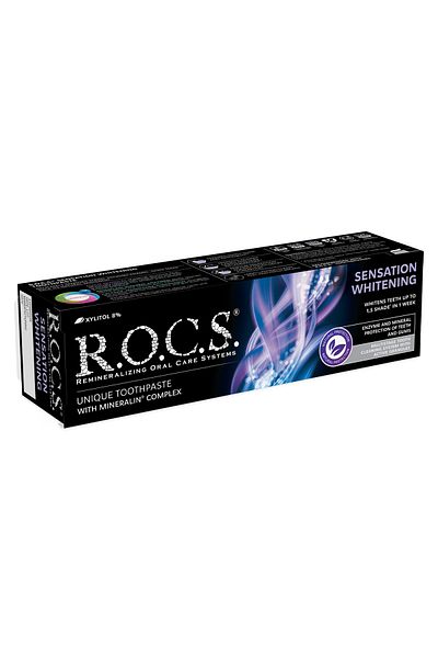 R.O.C.S. معجون أسنان سينسيشن للتبييض، انتعاش فائق، 74 جم