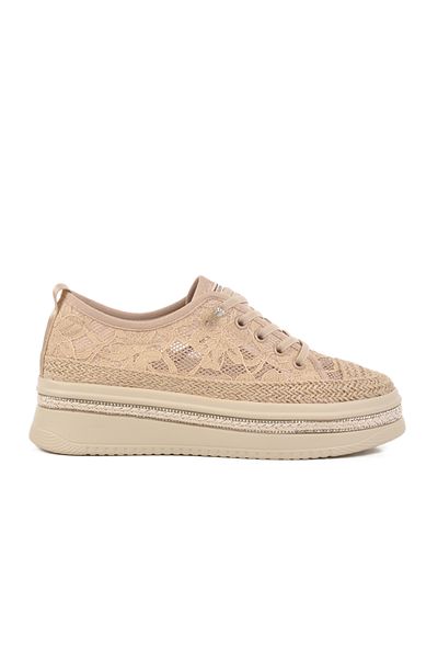 Voyager Cream Anatomical Knitted Women's Casual Shoes B237 Z