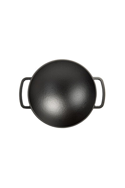 Sürel Siyah Demir Döküm Wok Tava 28 cm