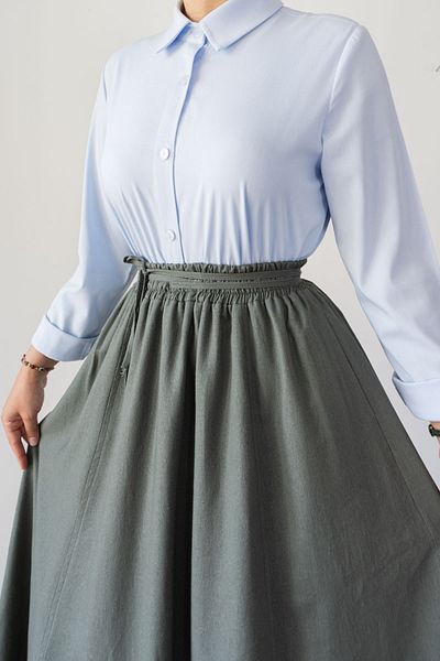 hrmonny Lined Linen Skirt