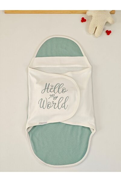 Tomuycuk 100% Cotton Baby Swaddle Blanket | Sleeping Bag – Girl/Boy 0-9 Months | Orthopedic – Embroidery Detailed