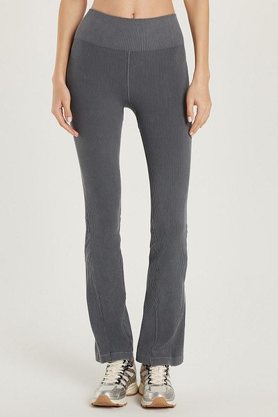 Tudors Women's Slim Fit Slim Fit Corded Skinny Leg Gray Trousers