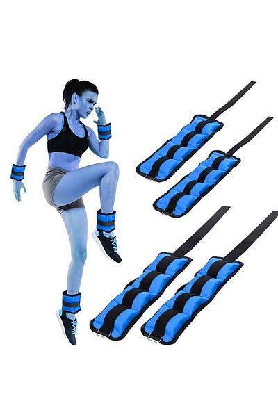 PUFO Set de fitness cu 2 greutăți pentru încheietura mâinii sau picioare, 2 x 1,5 kg