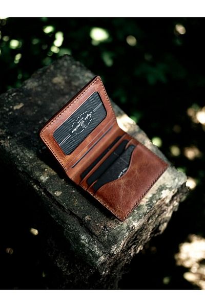 Kalkan deri Genuine Leather Wallet - Handmade - with Window