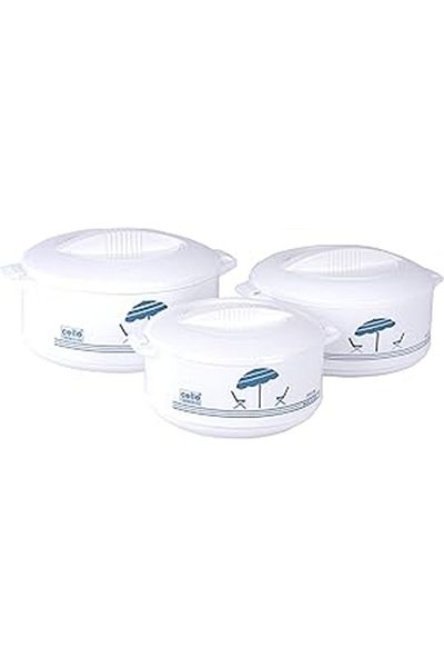 CELLO 3-Piece Plastic Hot Pot White
