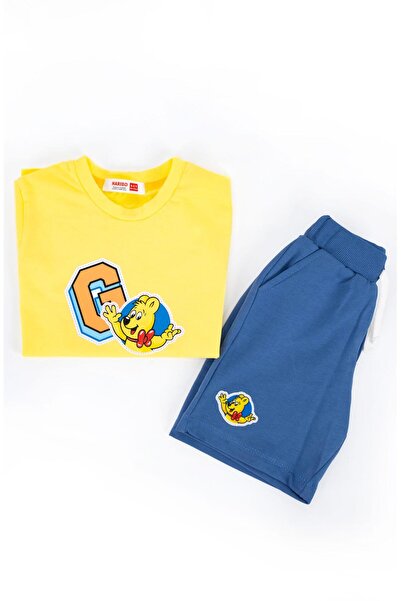 Haribo Boy's Printed Shorts Suit 2-8 Years Yellow