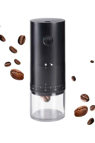 Generic مطحنة قهوة كهربائية محمولة من دومويك