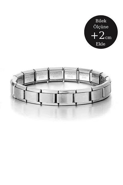 VLM AKSESUAR Steel Italian Charm Bracelet