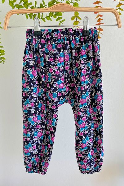 EruZan Girl's Elastic Viscose Patterned Shalwar