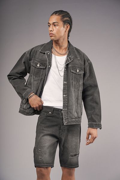 Butik Trend We Relaxed Cut Oversize Fit Unisex Τζιν μπουφάν