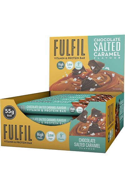 Fulfil Chocolate Salted Caramel Vitamin And Protein Bar, 825 g