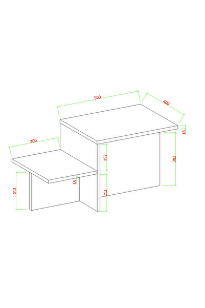AYMOBSAN Elit Sehpa, Orta Sehpa, Yan Sehpa, Traverten Desen