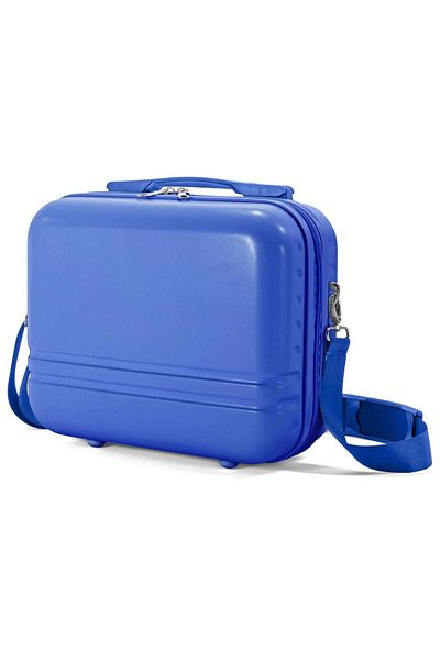 Benzi Geanta De Cosmetice Bz 5827, Abs, 31x26x15 Cm, Curea Reglabila, Interior Organizat, Albastru