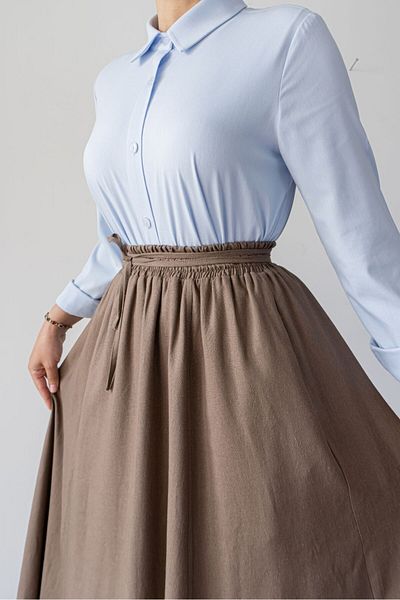 hrmonny Lined Linen Skirt