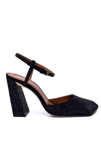Sofia Baldi Ronato Black Suede Women's Thick Heel